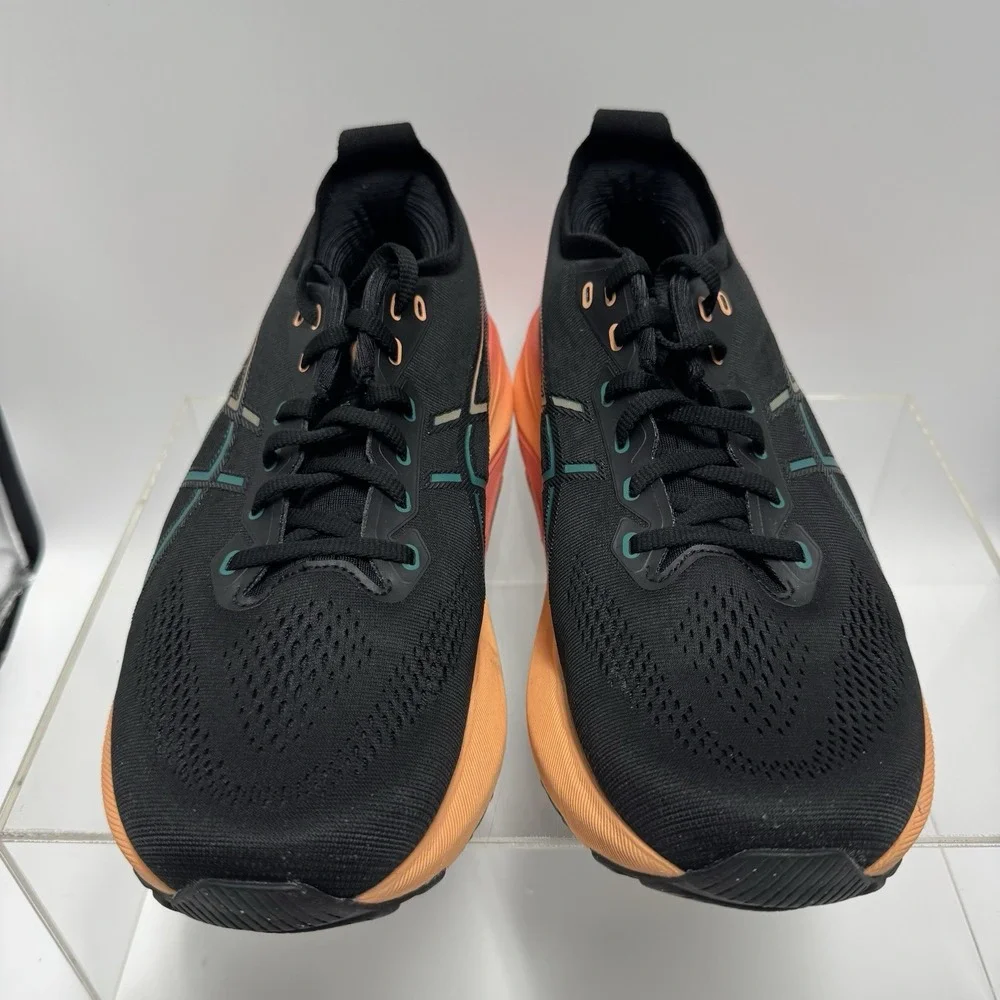 ASICS Gel Kayano 31 Black Orange 1011B869 Running Shoes Men's Size 10 WIDE